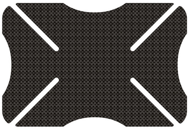 Oxford Carbon Weave Pára-choques de capacete Figura 1