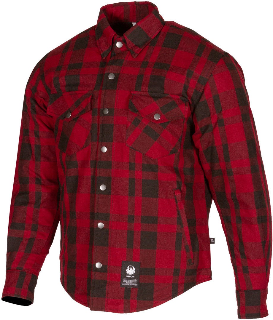 Merlin Axe Hydro Kevlar Camicia da moto impermeabile rosso 3XL Figura 1