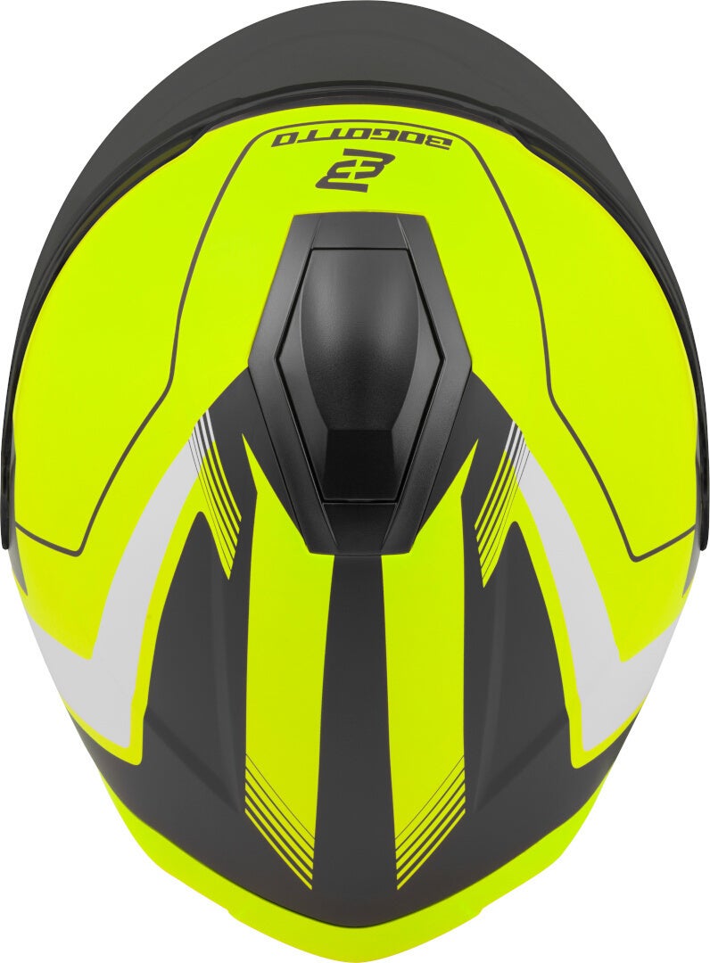 Bogotto H586 BT Illus Casco jet Bluetooth nero opaco/giallo XL Figura 3