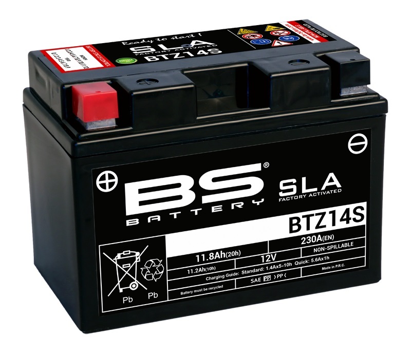 BS-batteri Fabriksaktiverat underhållsfritt SLA-batteri - BTZ14S Figur 2
