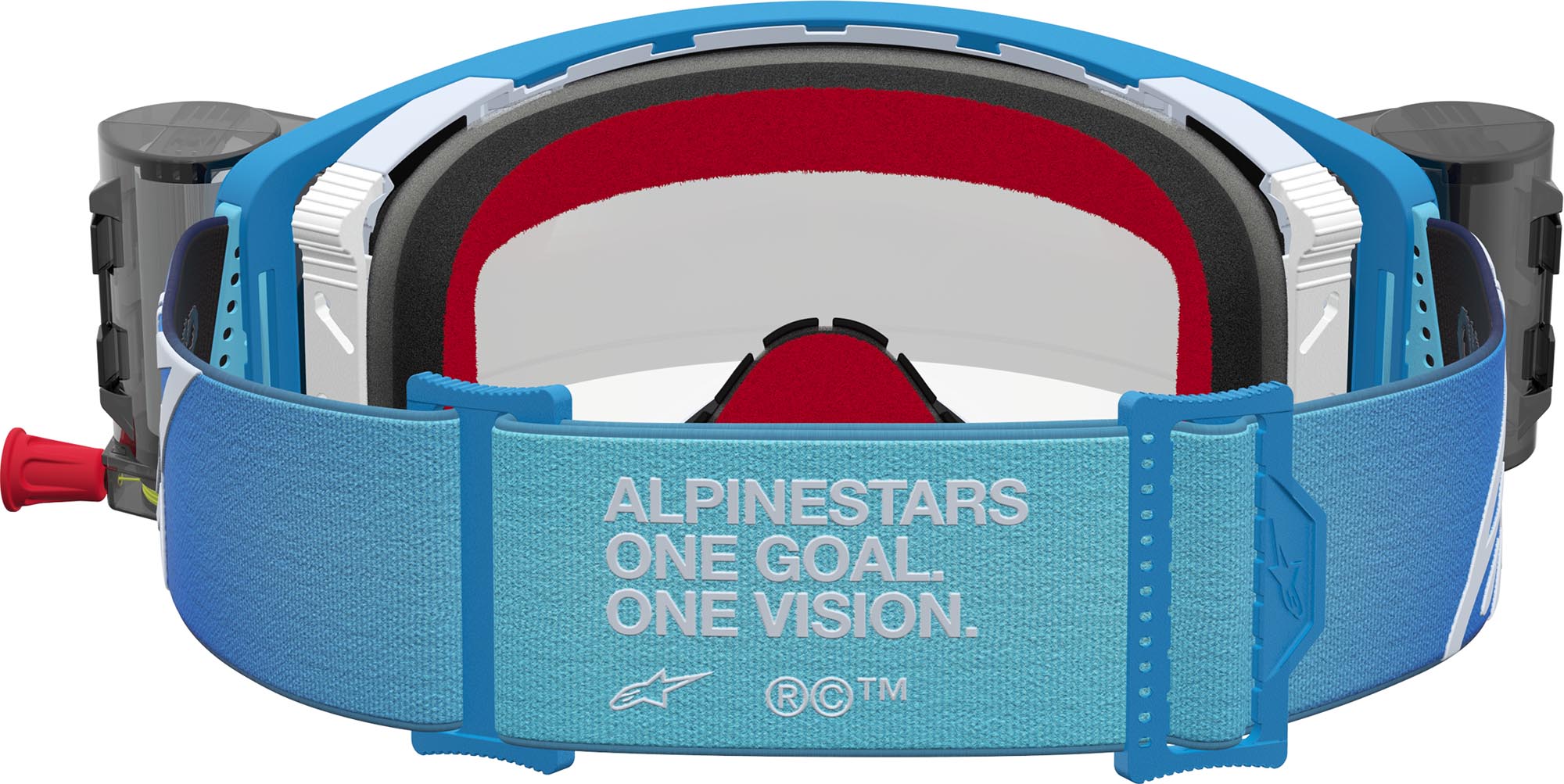 Alpinestars Supertech Firma Roll-Off Motocross Goggles blue/silver Figure 2
