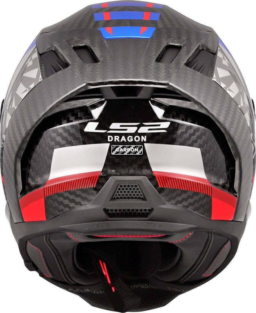 LS2 FF807 Dragon Trax Carbon Casco carbonio/blu/rosso L (59/60) Figura 4
