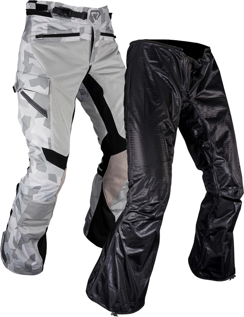 Leatt ADV FlowTour 7.5 wasserdichte Motorrad Textilhose hellgrau L Abbildung 2