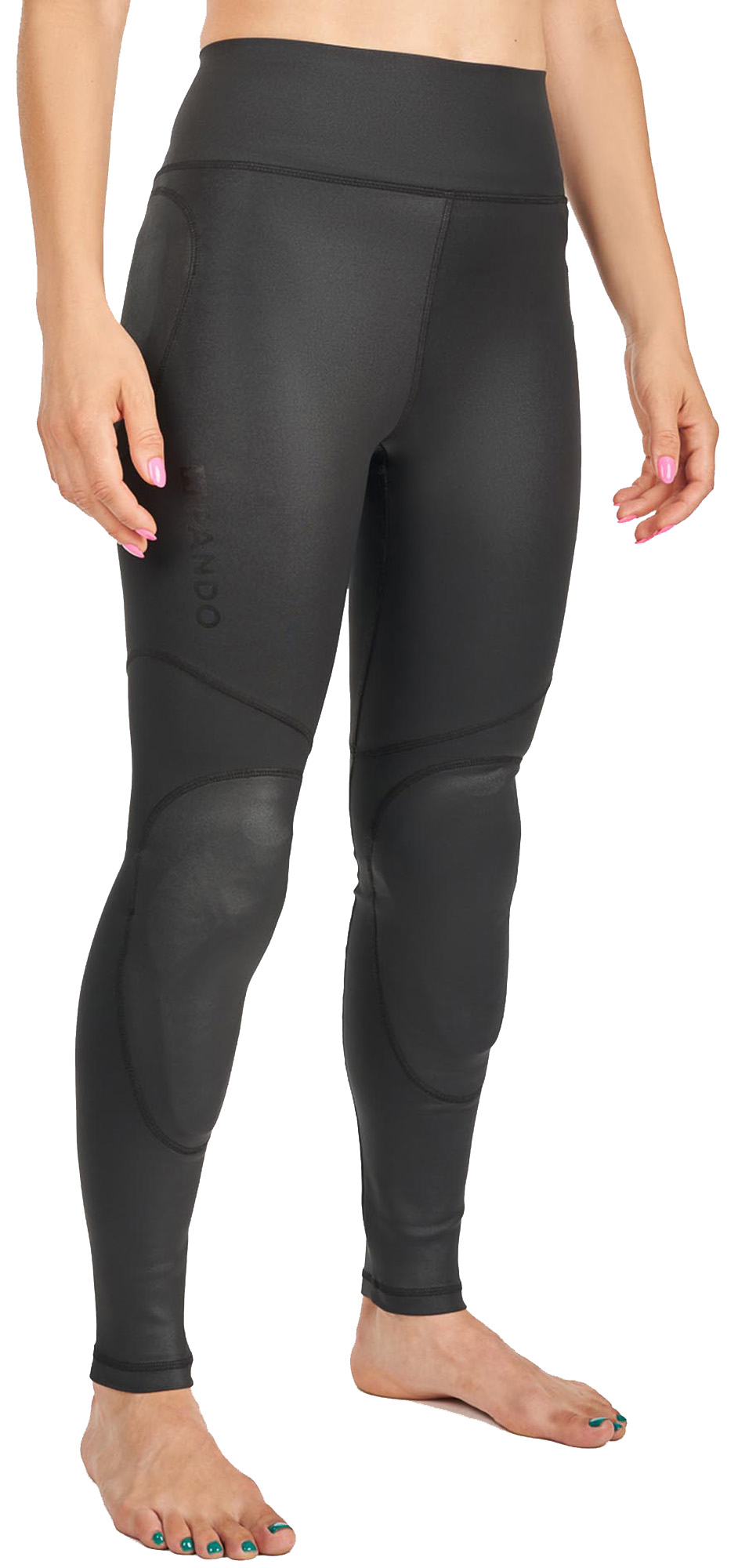Pando Moto Tora Black Damers motorcykelleggings M Figur 2