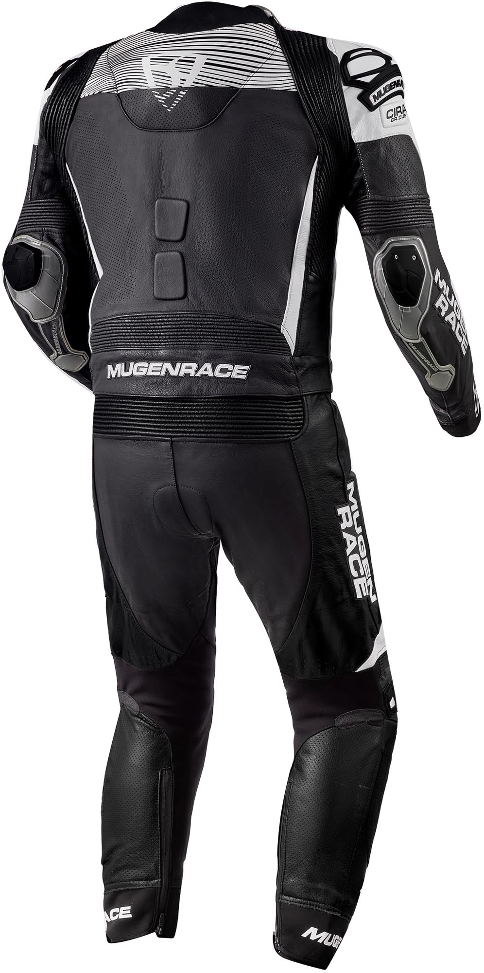 MUGENRACE Scorpion perforated Two Piece Motorcycle Leather Suit black/white 54 Figure 2