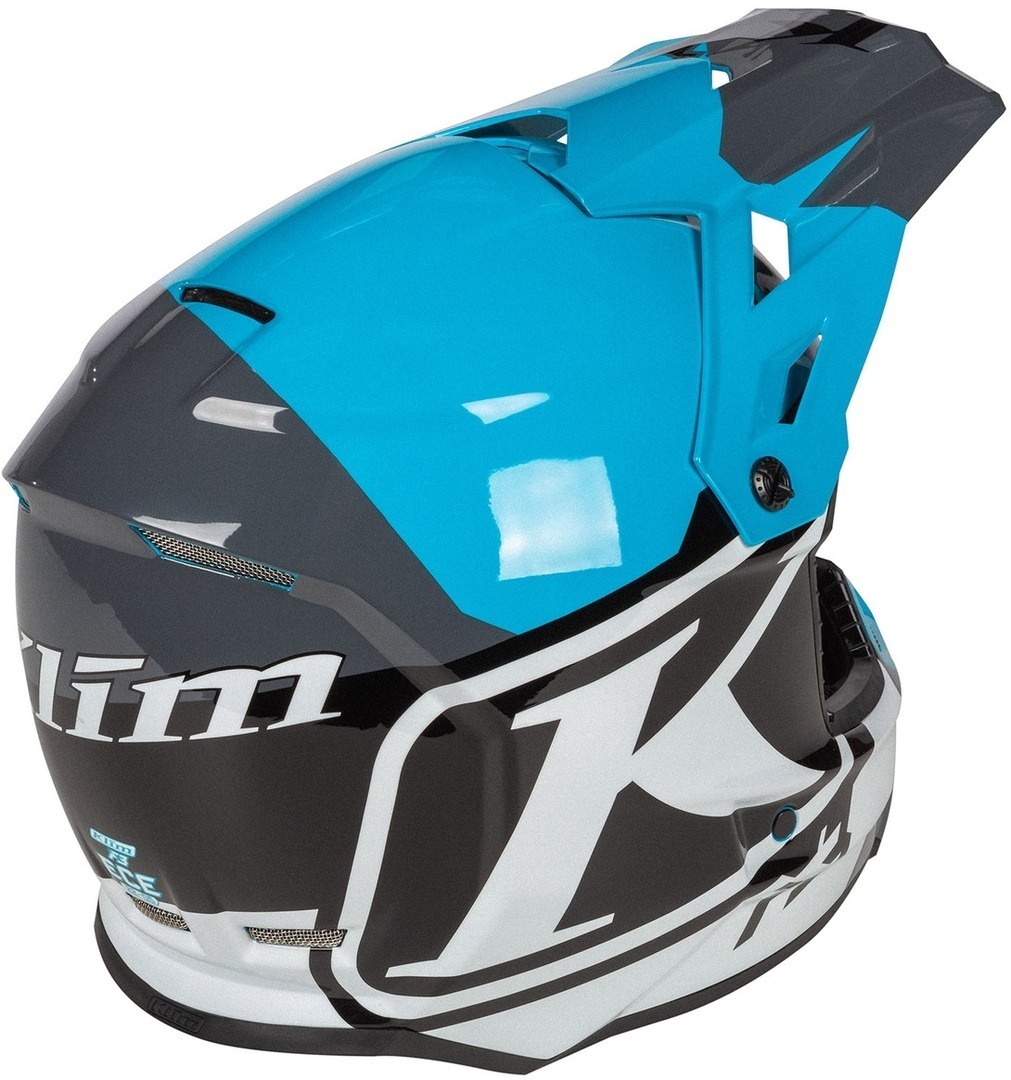 Klim F3 Disarray Motocross hjälm blå/svart/vit XXL (62/63) Figur 7