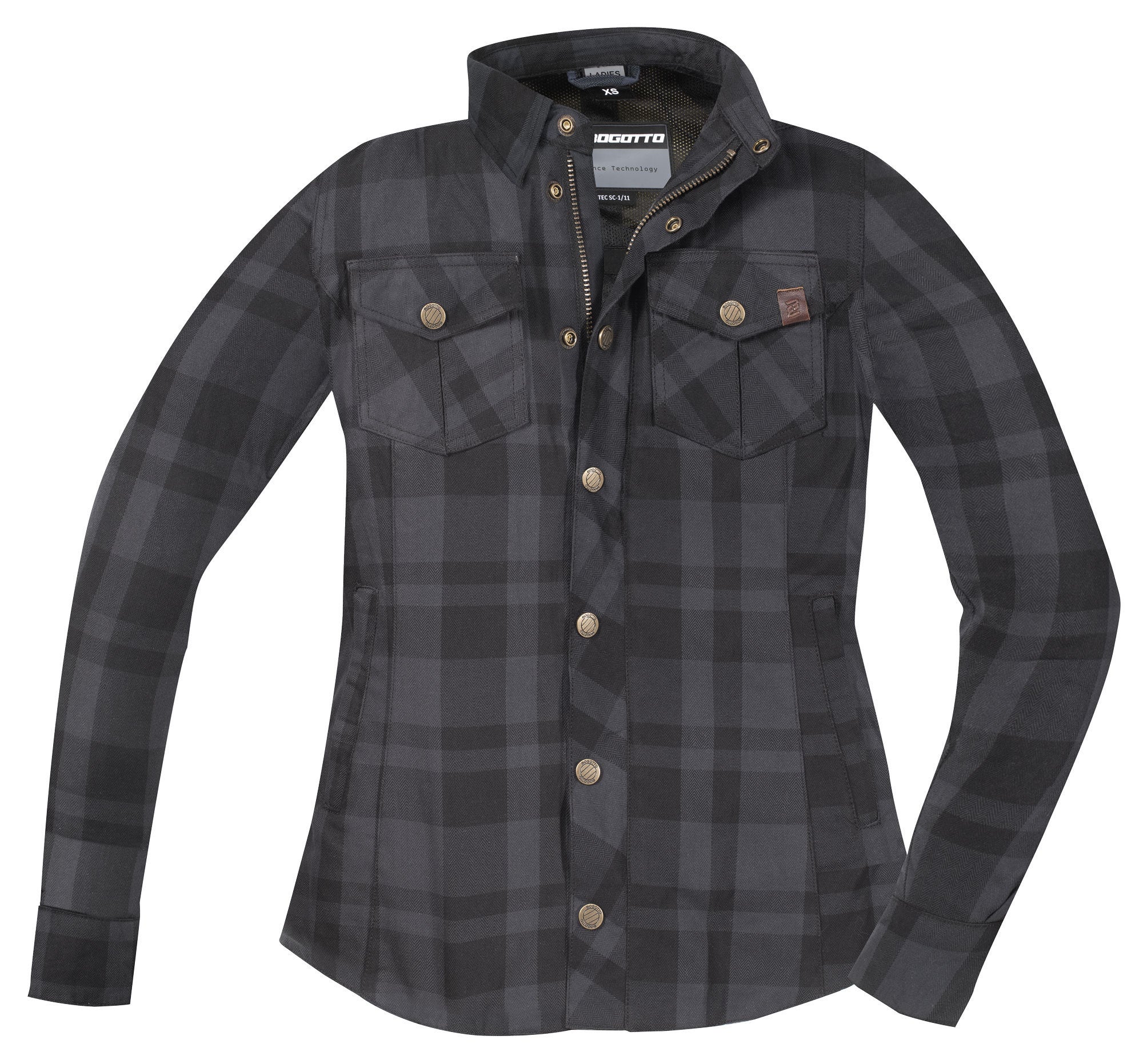 Side view of Bogotto Forgewood Ladies Motorcycle Shirt