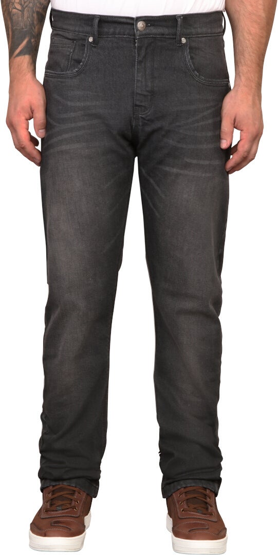 Modeka Finn Mono Motorcykel Jeans Mørk Stenvask 32 Figur 1