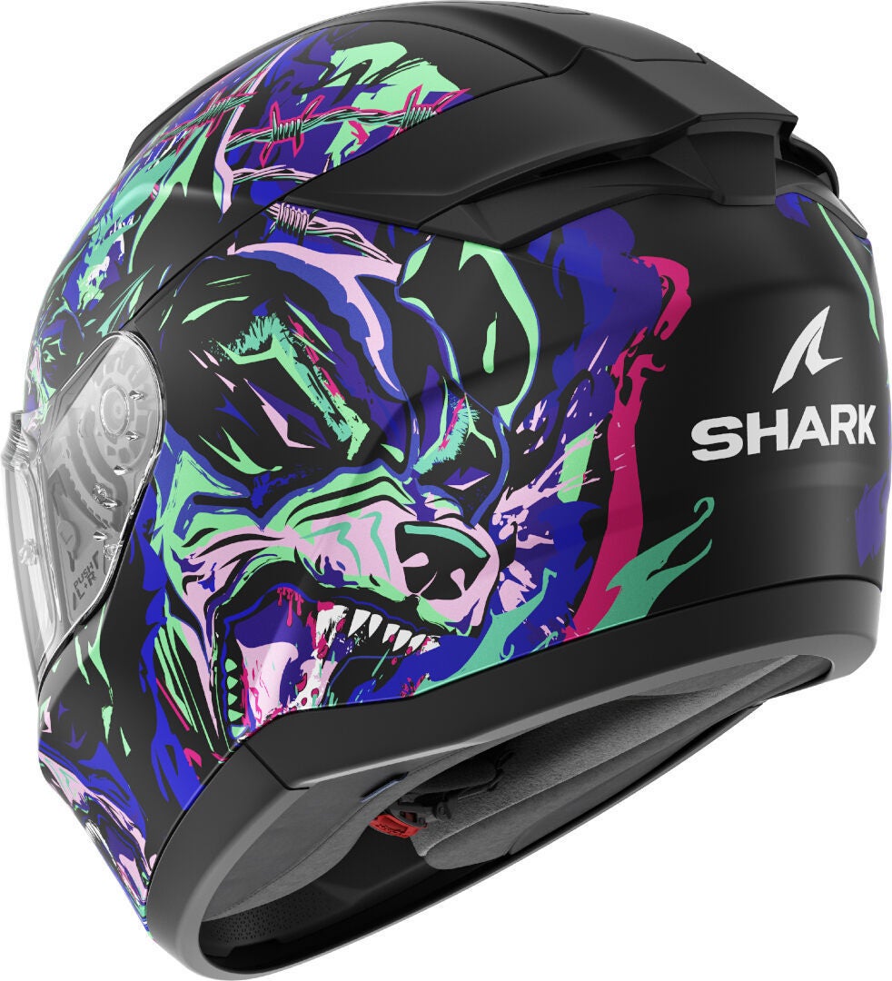 Shark Ridill 2 Raging Beast Helmet black/green/blue/pink S (55/56) Figure 2