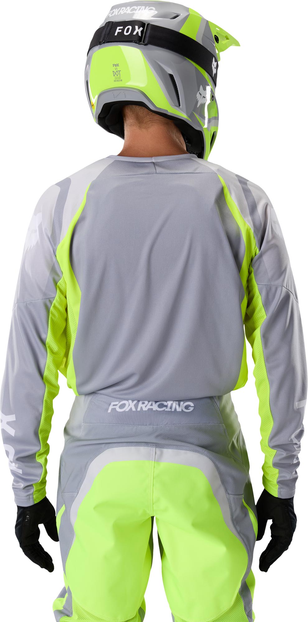 FOX 180 Frame Motocross Jersey grau/gelb XL Abbildung 4