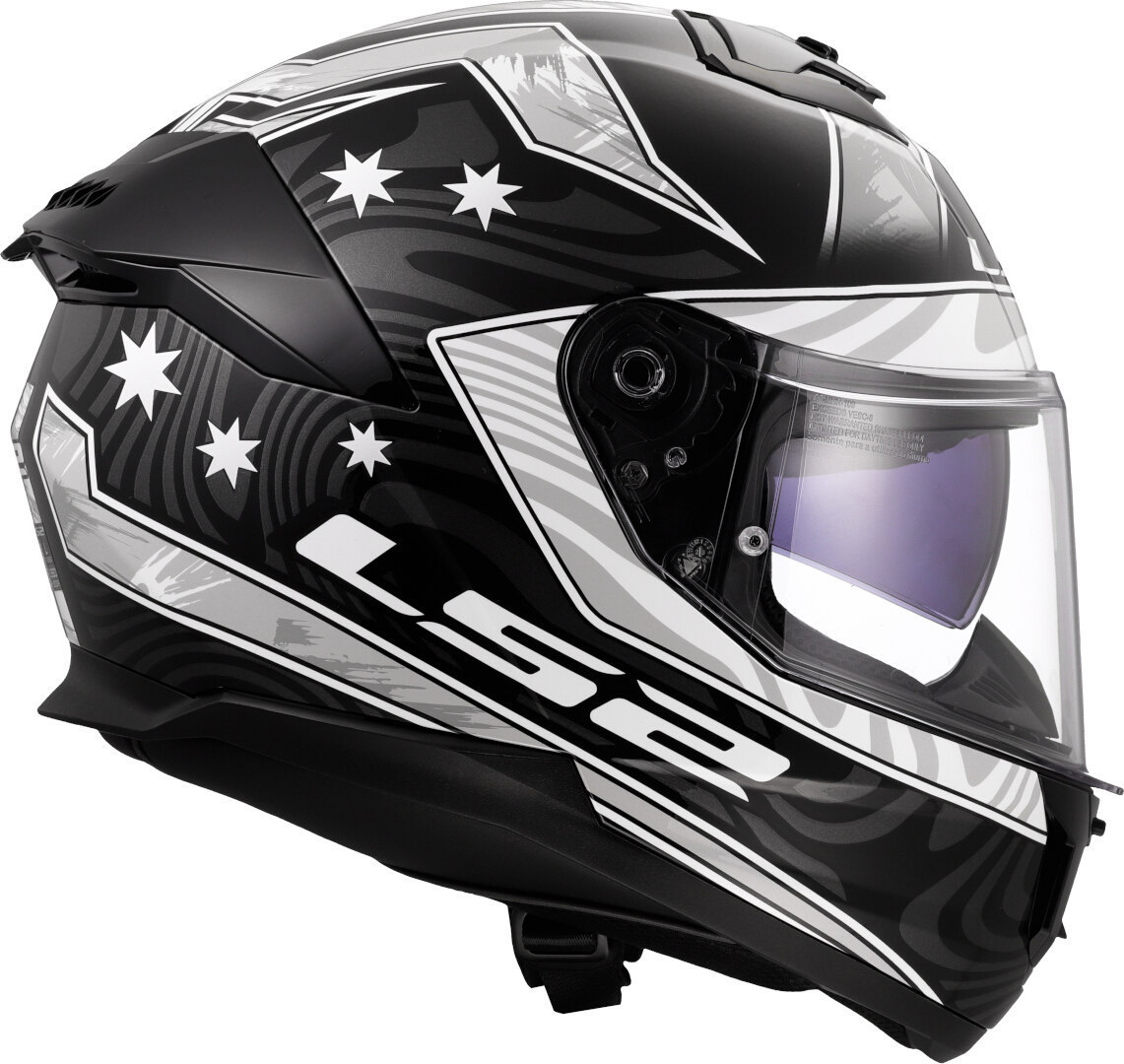 LS2 FF808 Stream II Galdam Casco Bianco/nero S (55/56) Figura 6