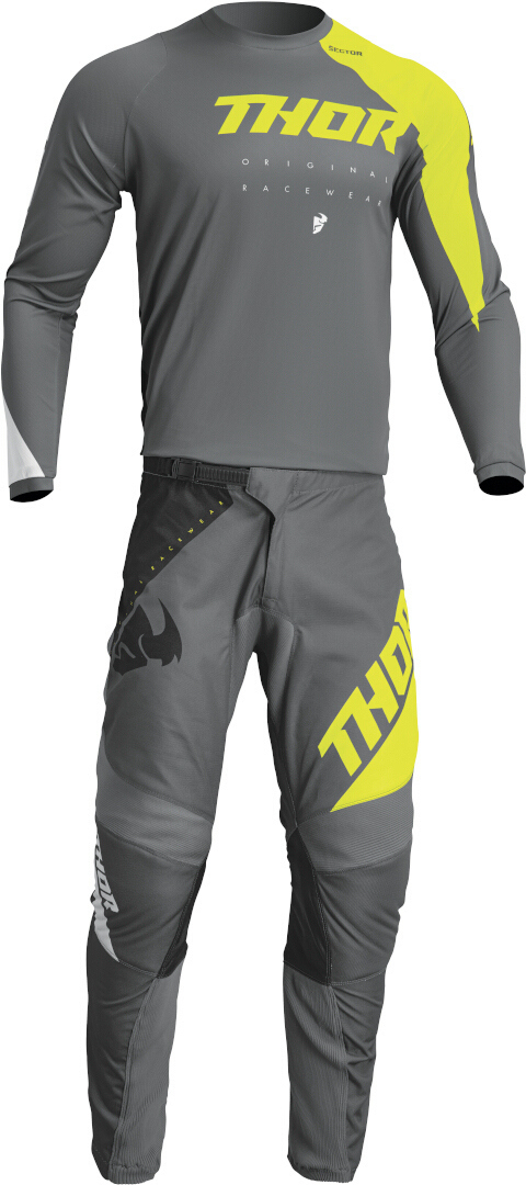 Thor Sector Edge Motocross trøje grå 3XL Figur 3