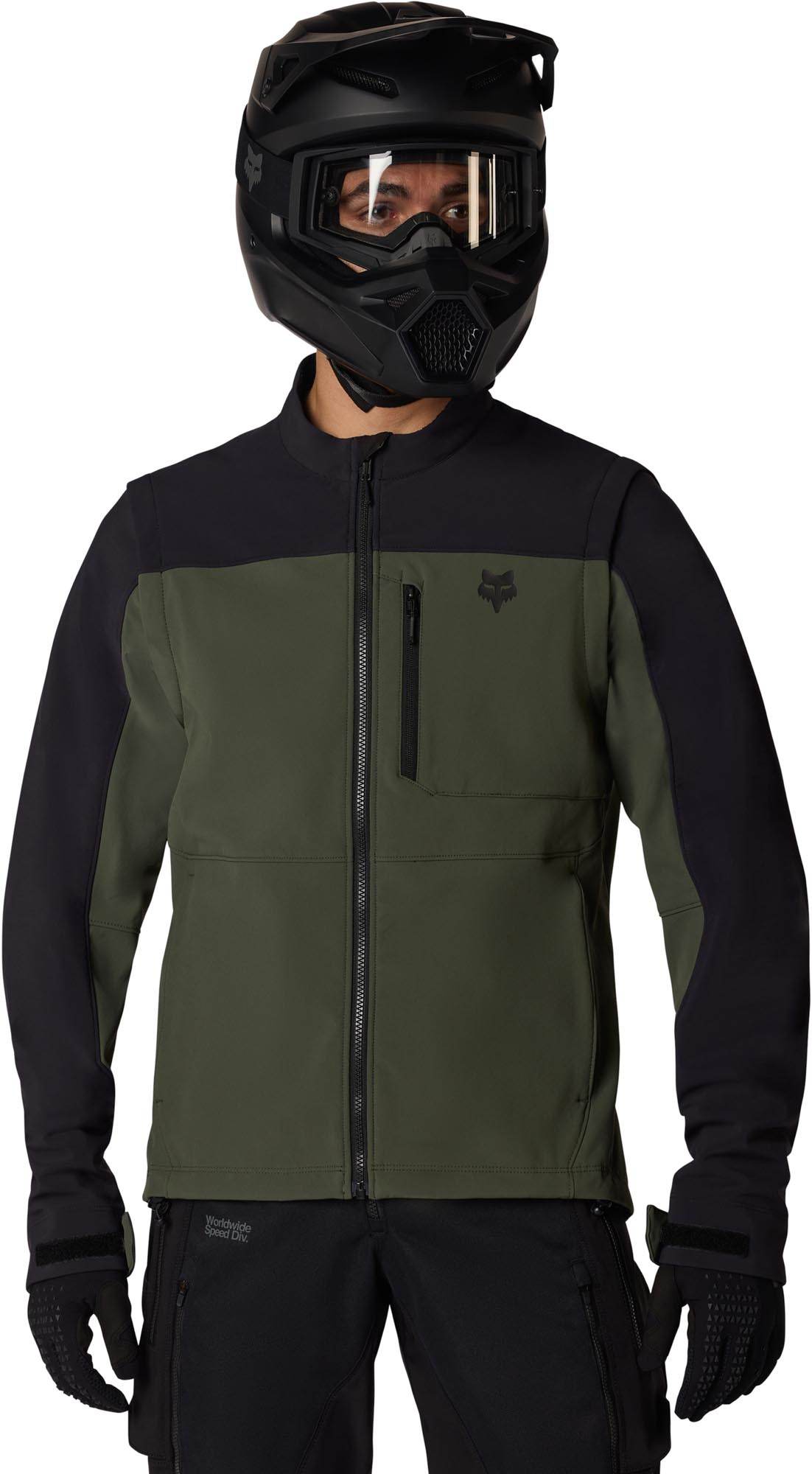FOX Ranger Off-Road Softshell Giacca da motocross Verde scuro/nero L Figura 3