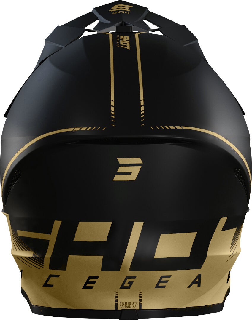 Shot Furious Draw 3.0 Casco Motocross nero/oro S (55/56) Figura 2