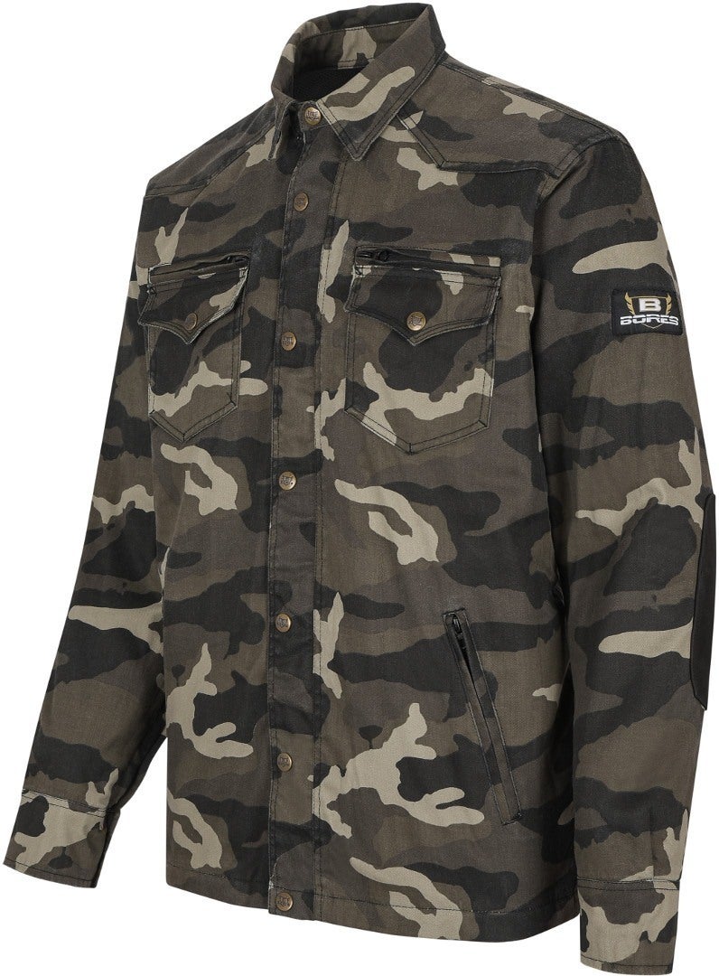 Bores Militaryjack Motorcycle Shirt camouflage M Figure 1