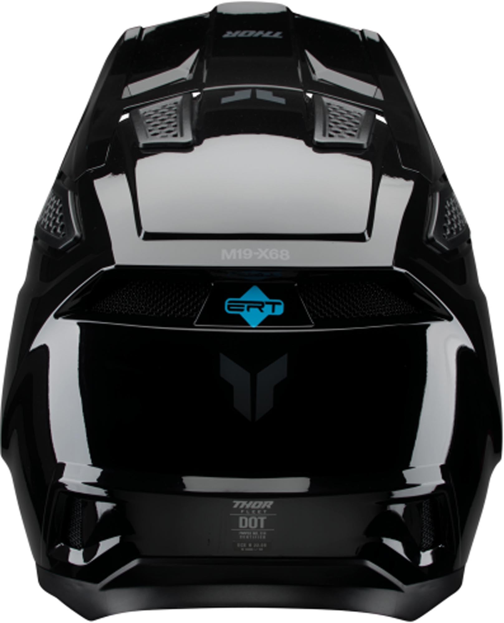 Thor Fleet Casco de motocross negro brillante XXXL (65/66) Figura 3