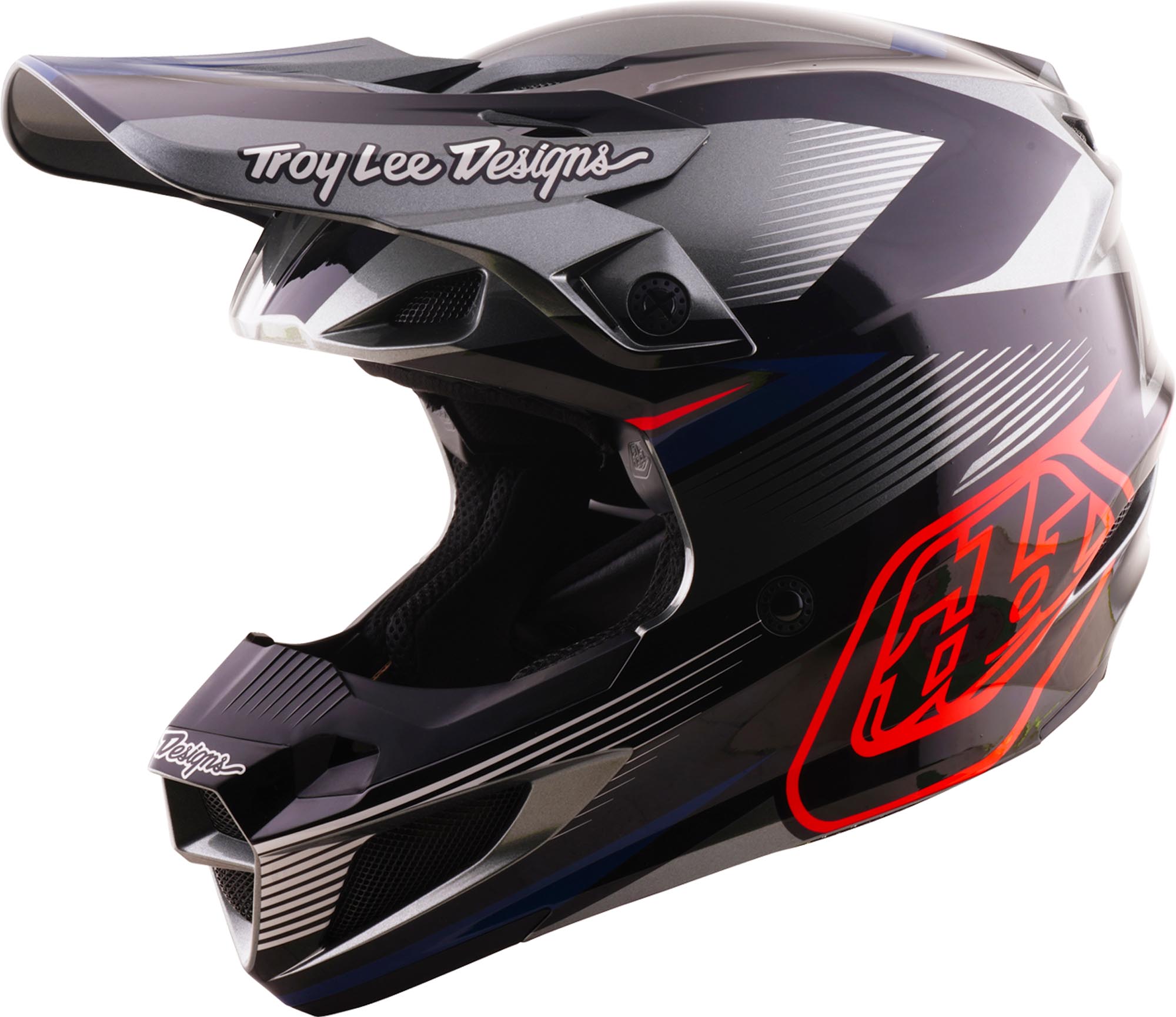 Troy Lee Designs SE5 Polycarbonate MIPS Ripper Motocross Helmet grey XL (60/61) Figure 1