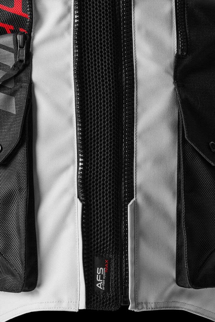 Furygan Montroc 3in1+ Kevlar Primaloft Motorcycle Textile Jacket black/white/red XL Figure 8
