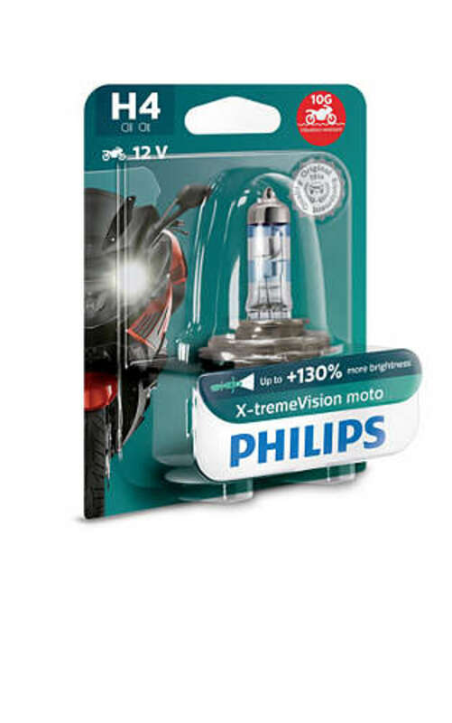 PHILIPS X-tremeVision Moto H4 Light Bulbs 12V 60/55W - x1 Figure 4