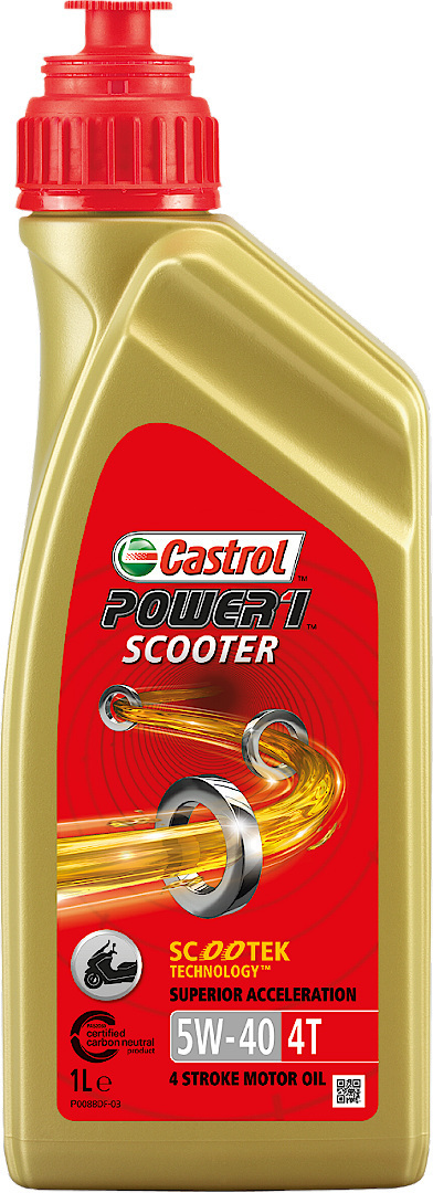 Castrol Power1 Scooter 4T 5W-40 Ulei de motor 1 litru Figura 1