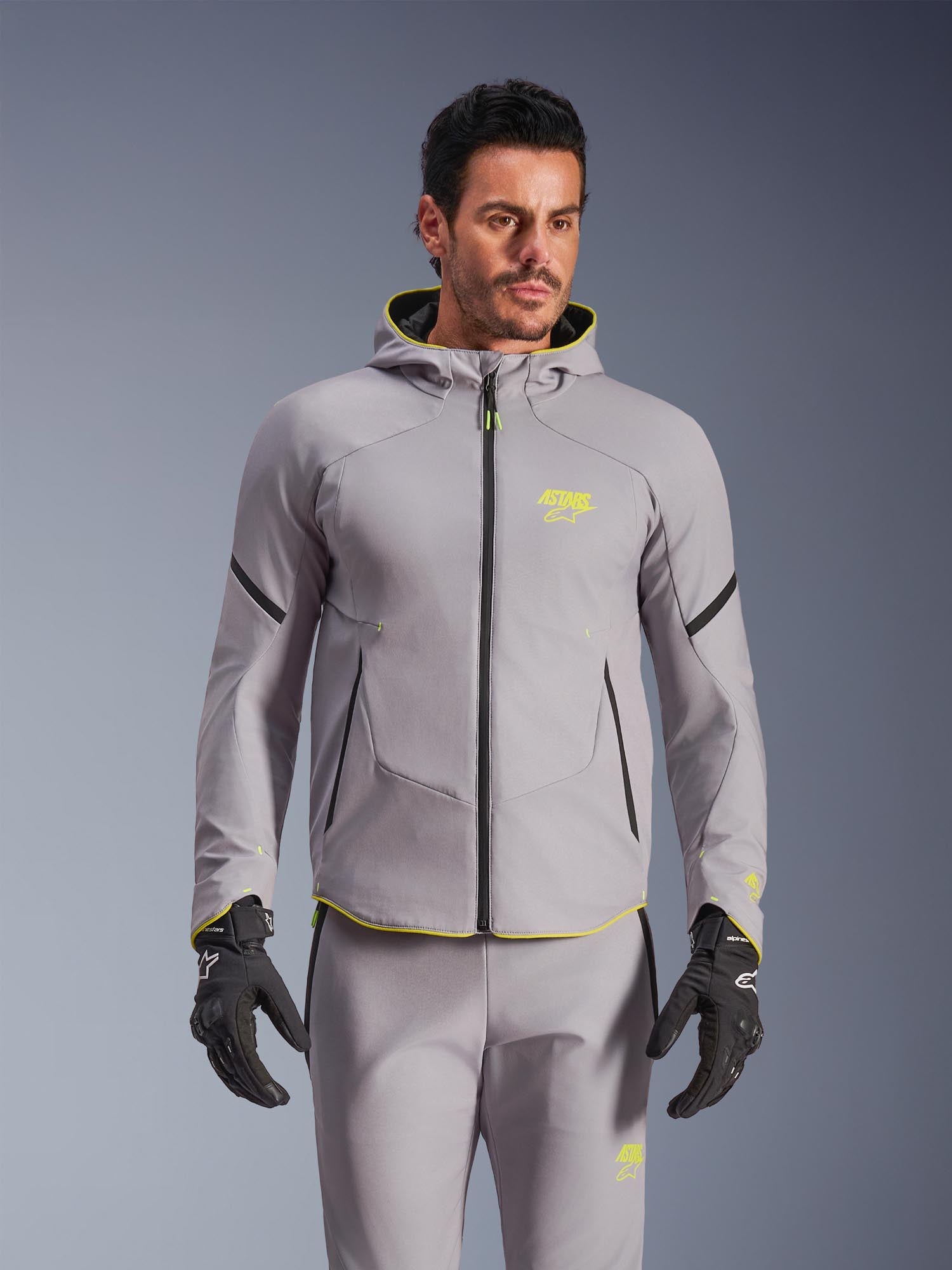 Alpinestars Aeroshel waterproof Motorcycle Textile Jacket grey/yellow M Figure 4