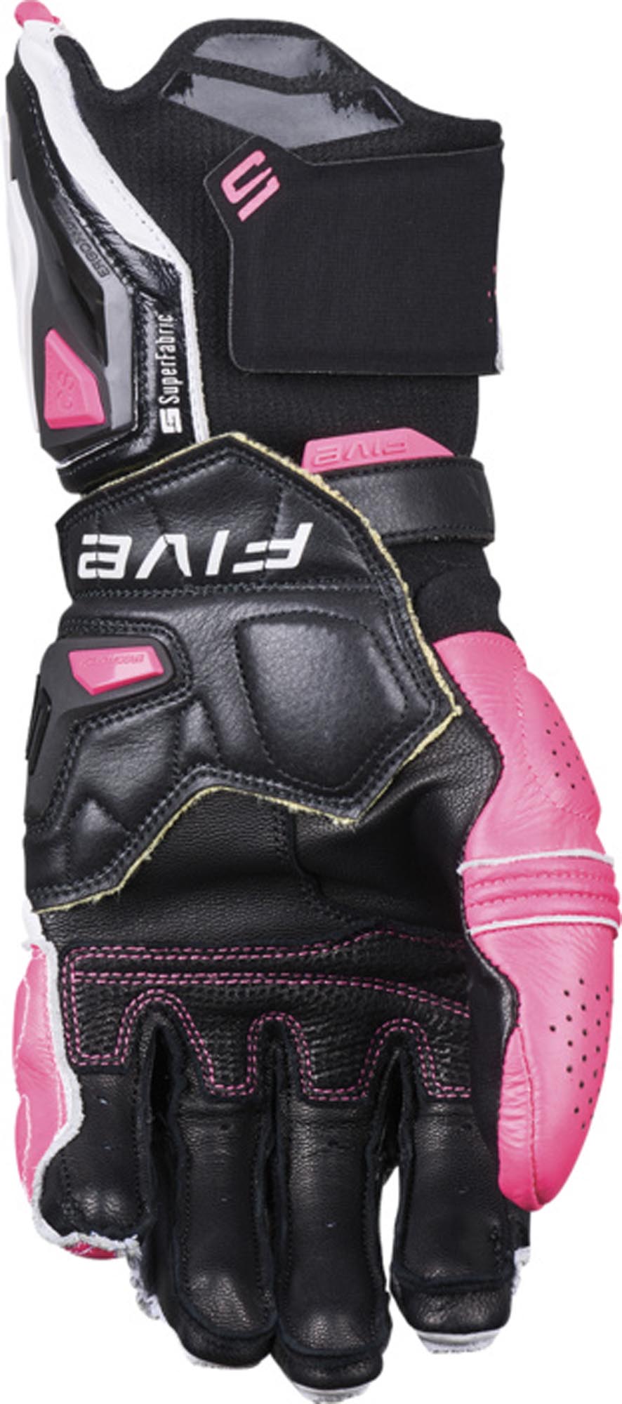 Five RFX1 Evo Damer motorcykelhandskar vit/rosa S Figur 2