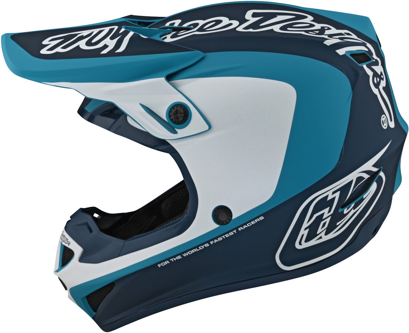 Troy Lee Designs SE4 Corsa Motocross Helmet blue/white/blue M Figure 8