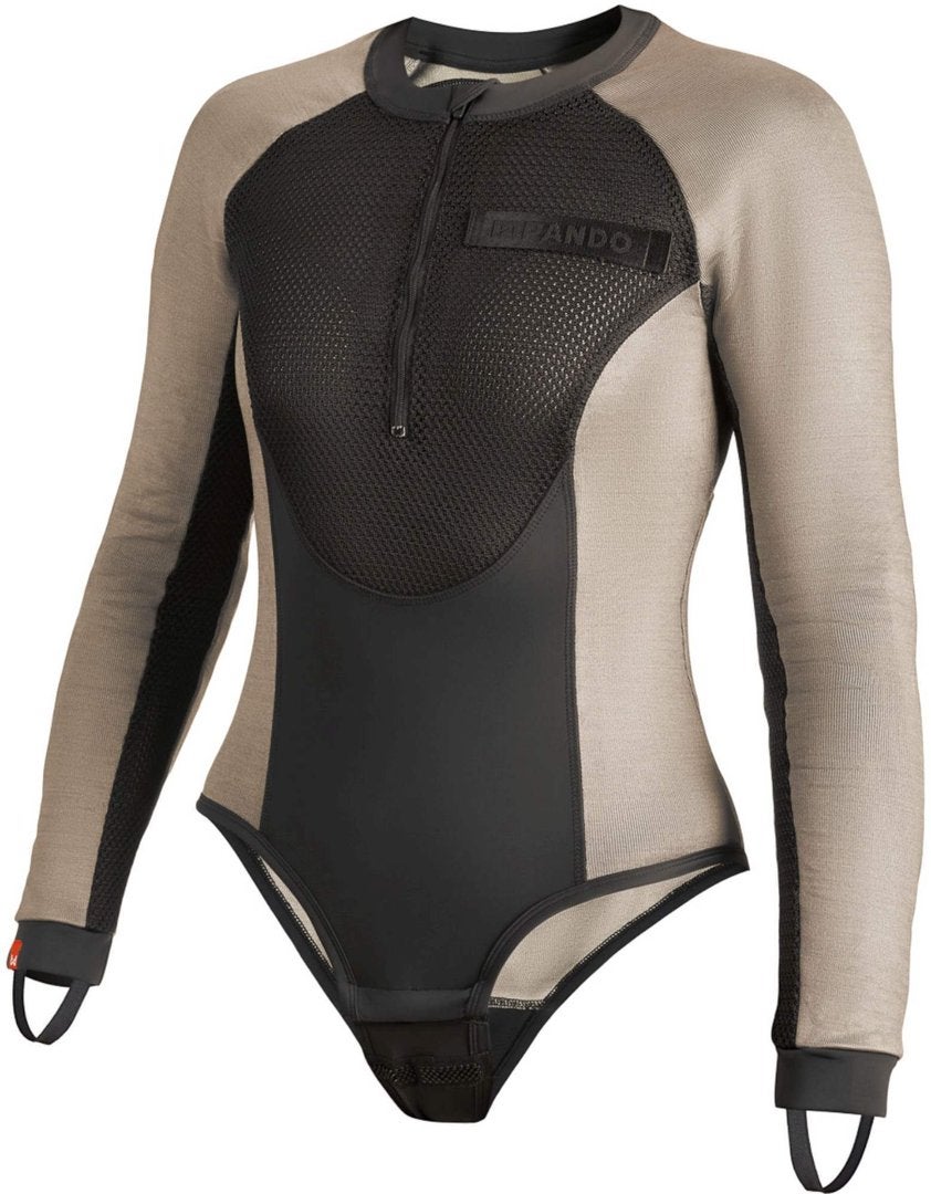 Pando Moto Bia Mesh Damen Langarm Protektorenshirt grau S Abbildung 1