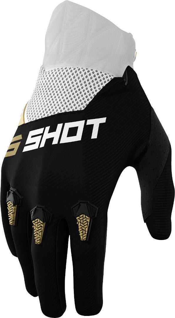 Shot Devo Motocross Handschuhe schwarz/gold 10 Abbildung 1