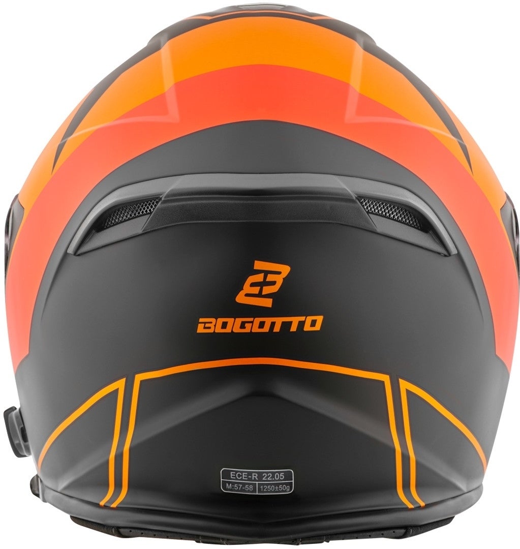 Bogotto V586 Detri BT Bluetooth Jet Hjelm sort/orange M Figur 4