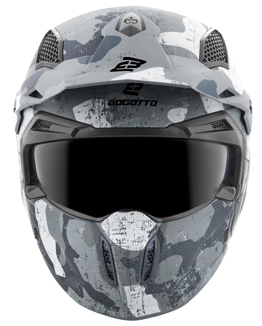 Bogotto Radic Camo Casque Blanc mat/gris L Figure 20