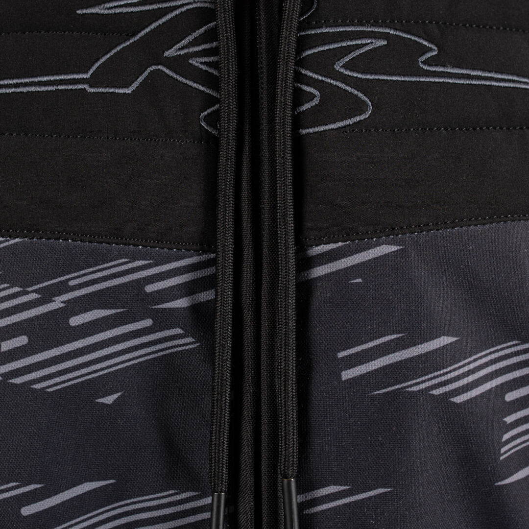 Rusty Stitches Liam Chaqueta textil impermeable para motocicleta negro/gris/rojo XL Figura 6