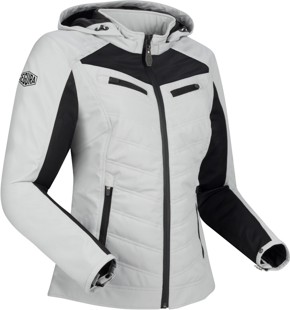 Segura Natcho Vented Softshell Mesh Damen Motorrad Textilacke hellgrau 44 Abbildung 1
