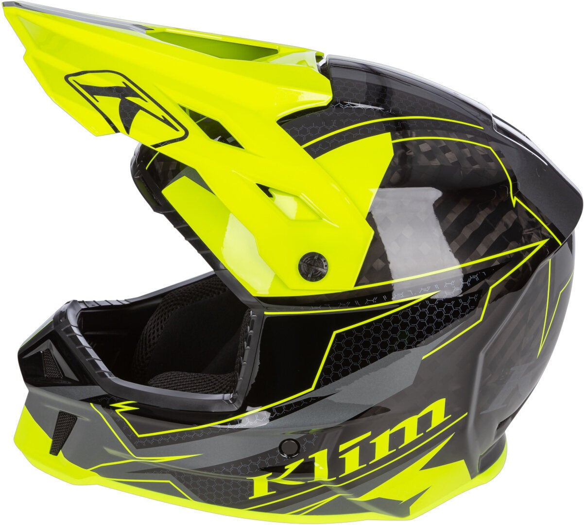 Klim F3 Carbon Velocity Hi-Vis Capacete Snowmobile XL (60/61) Figura 8