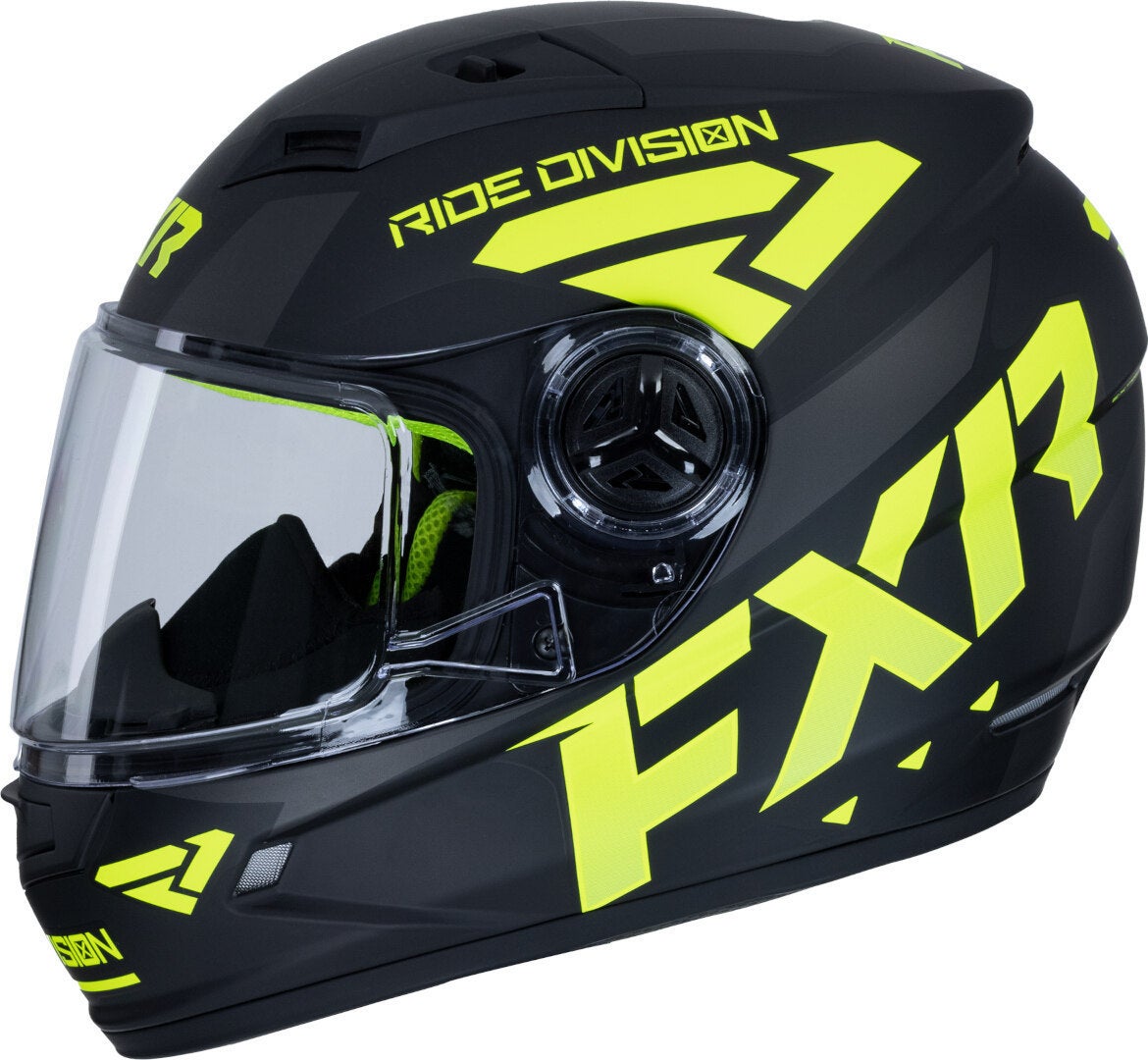 FXR Nitro Core Youth Capacete de Snowmobile preto fosco/amarelo L (53/54) Figura 4