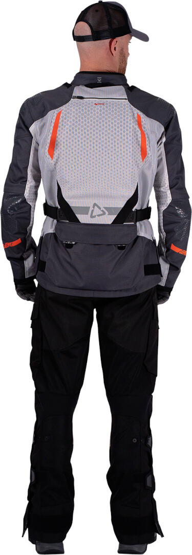 Side view of Leatt ADV Flowtour 5.5 waterproof Motorcycle Textile Jacket