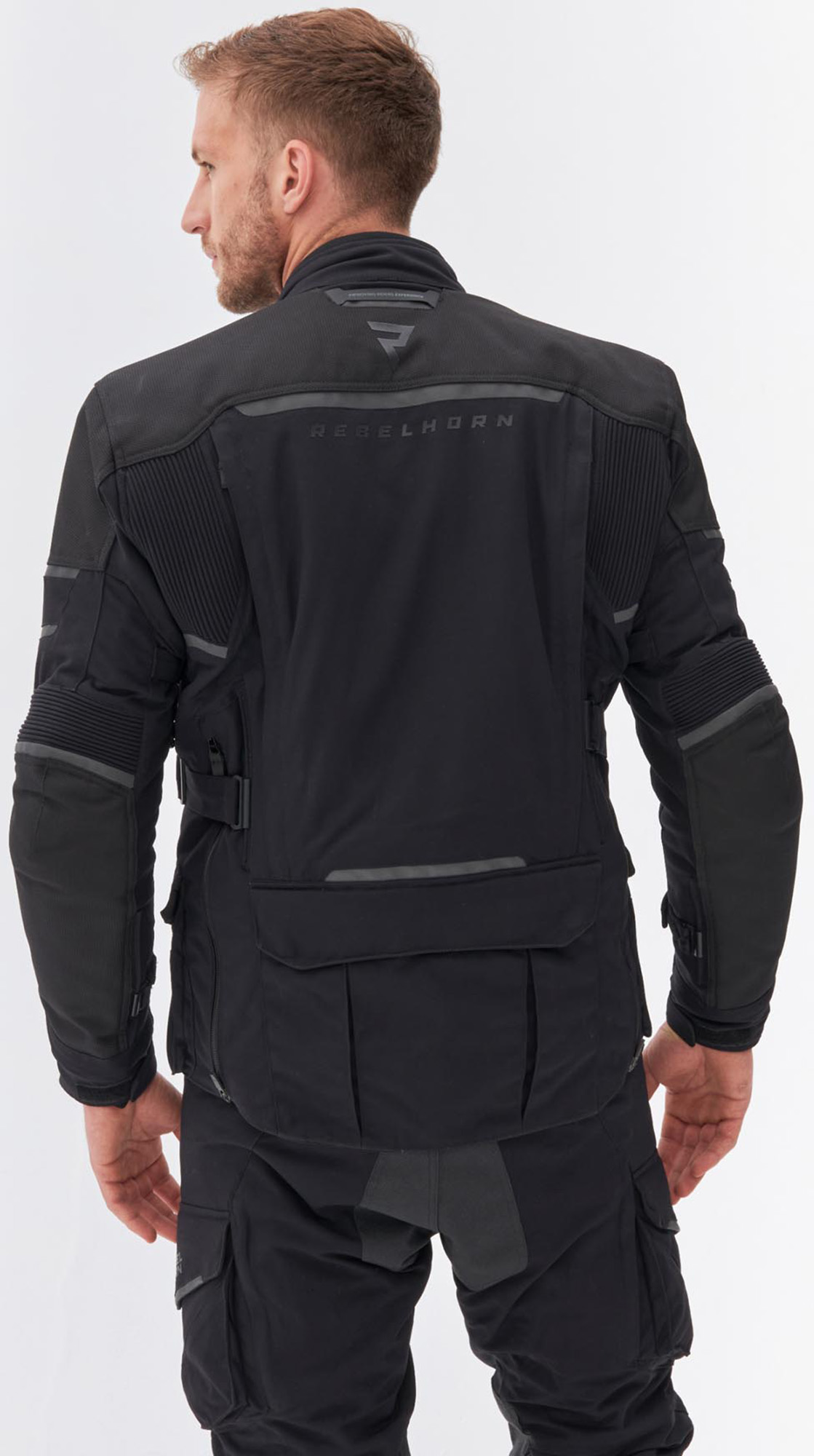 Rebelhorn Range waterproof Motorcycle Textile Jacket black 5XL Figure 4
