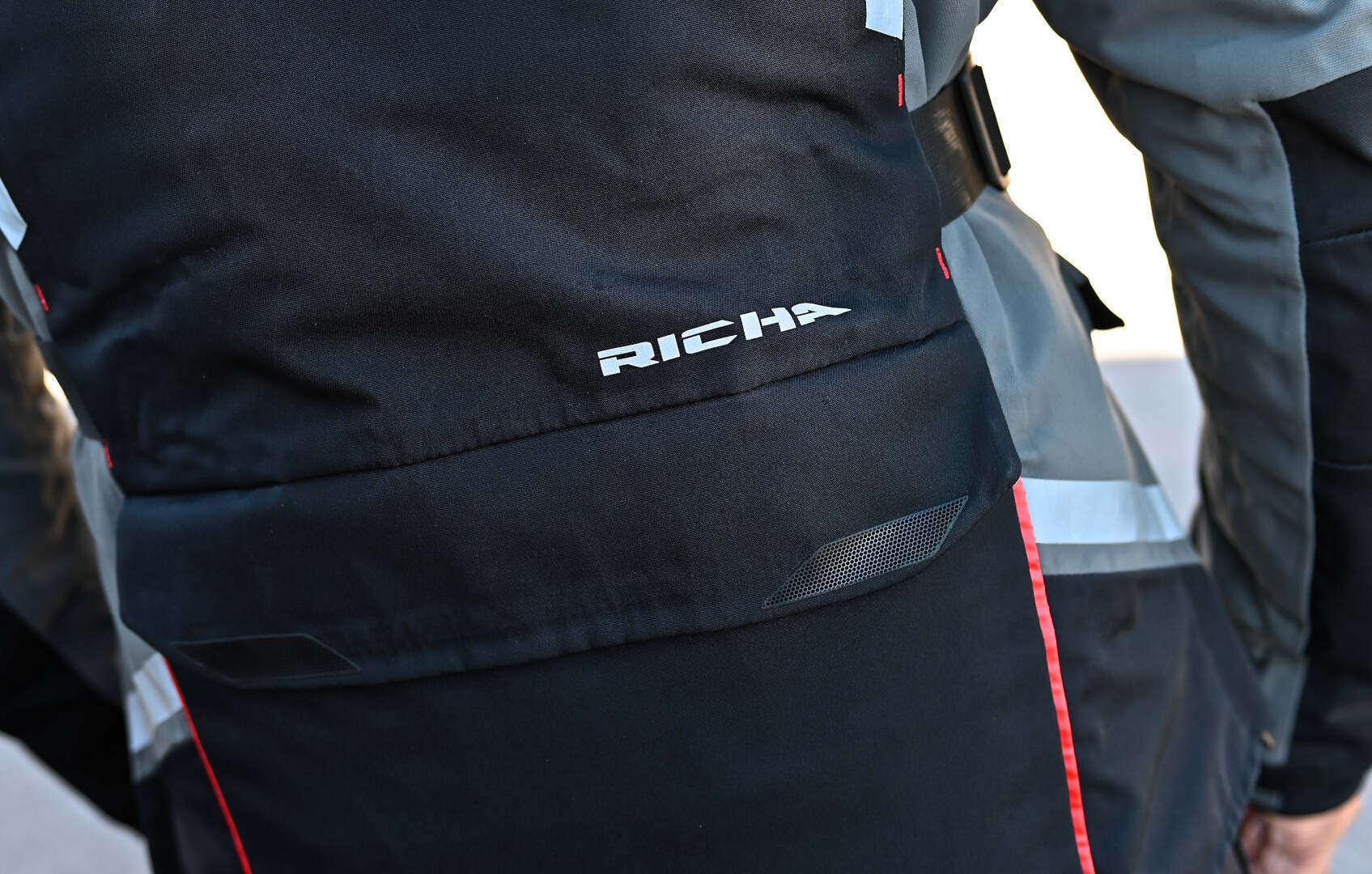 Richa Infinity 3 Pro waterproof Motorcycle Textile Jacket black/grey/red 4XL Figure 10