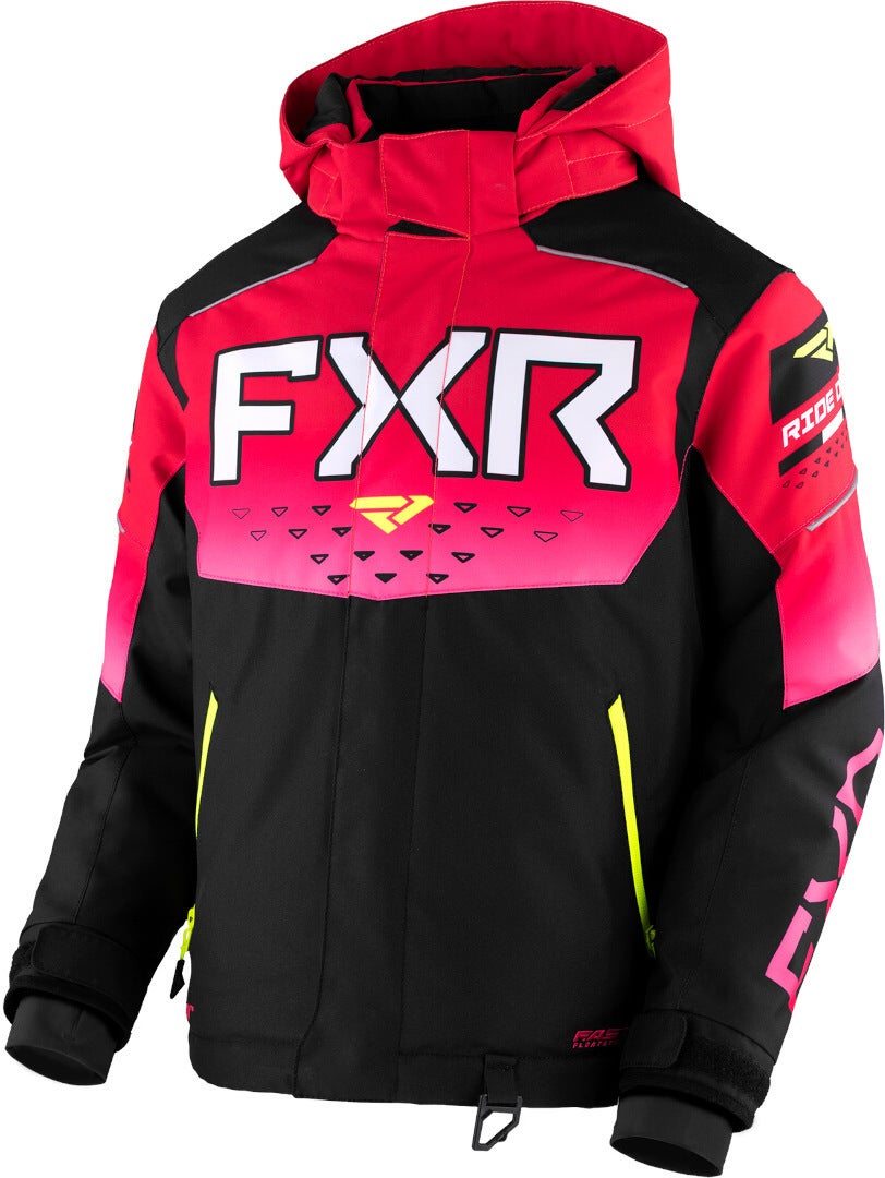 FXR Helium 2023 Snescooterjakke til unge sort/pink 14 Figur 1