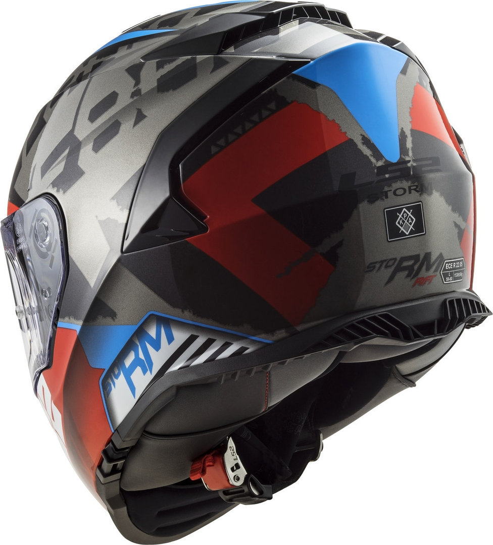 LS2 FF800 Storm Sprinter Helmet black/grey/red L (59/60) Figure 5