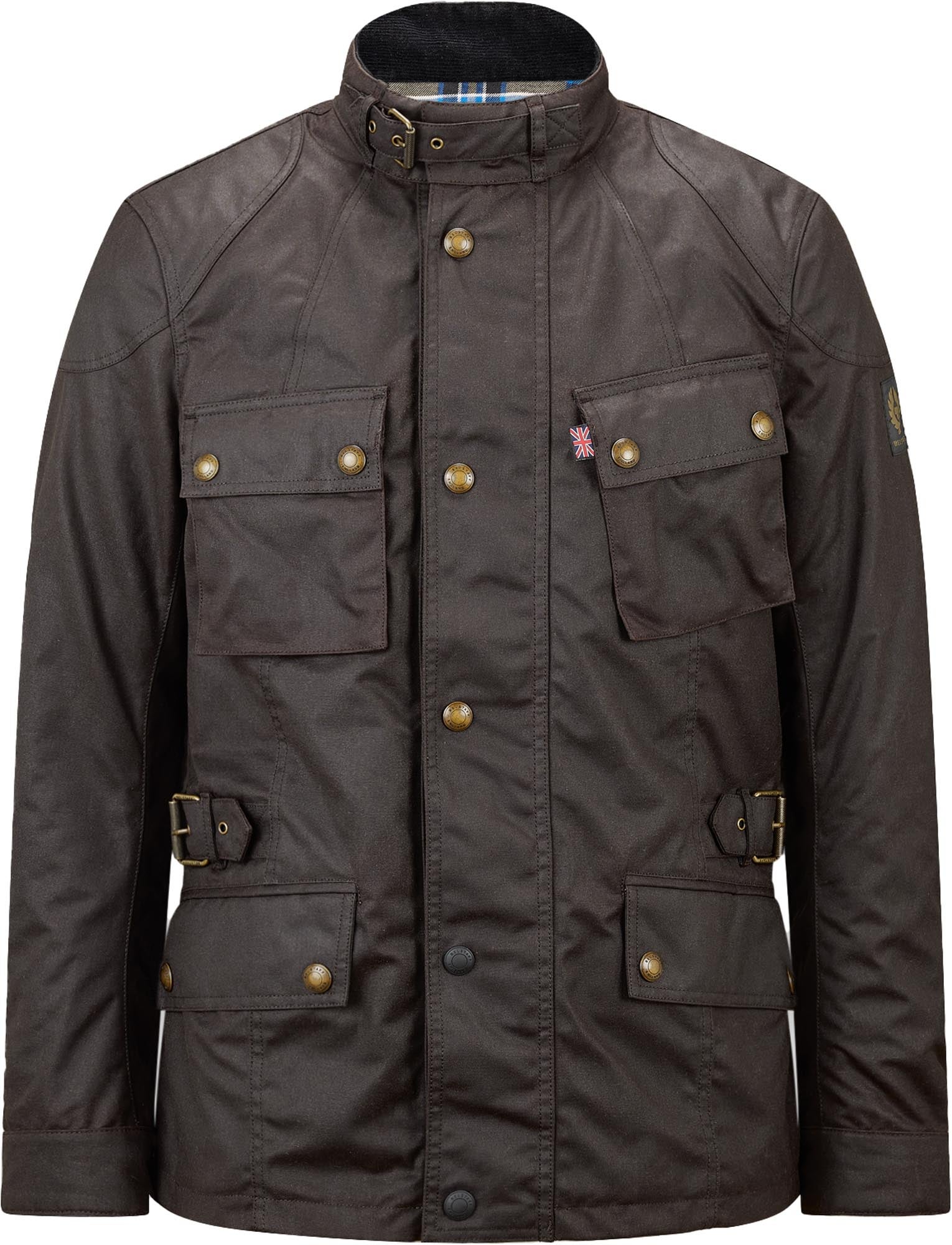 Belstaff Crosby impermeabile Giacca di cera da moto Mogano 2XL Figura 1
