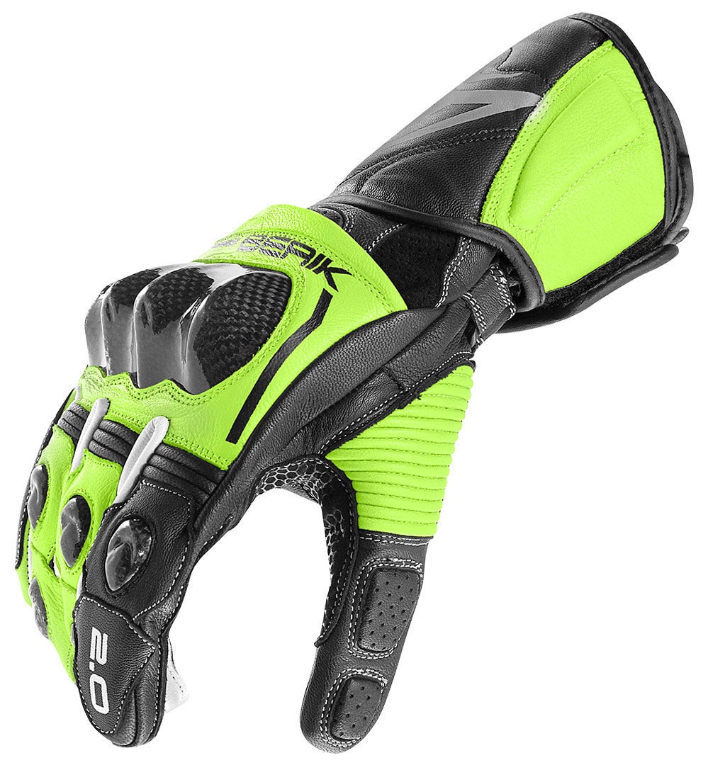 Berik 2.0 ST Motorcykelhandsker gul/sort XL Figur 3