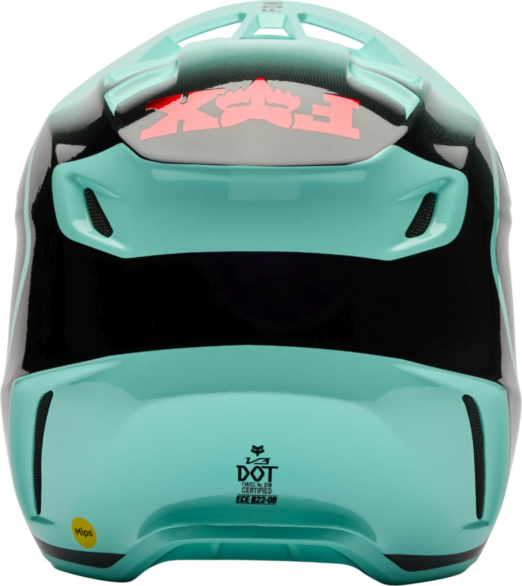 FOX V3 Drip Motorcross helm turquoise M (57/58) Figuur 5