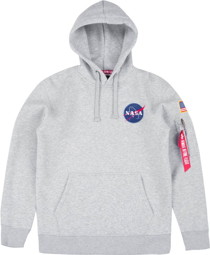 Alpha Industries Space Shuttle Felpa con cappuccio grigio L Figura 1