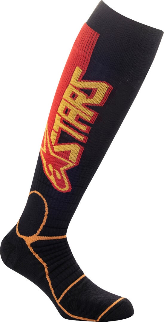 Alpinestars MX Pro Motocross sokken zwart/geel/rood M Figuur 1