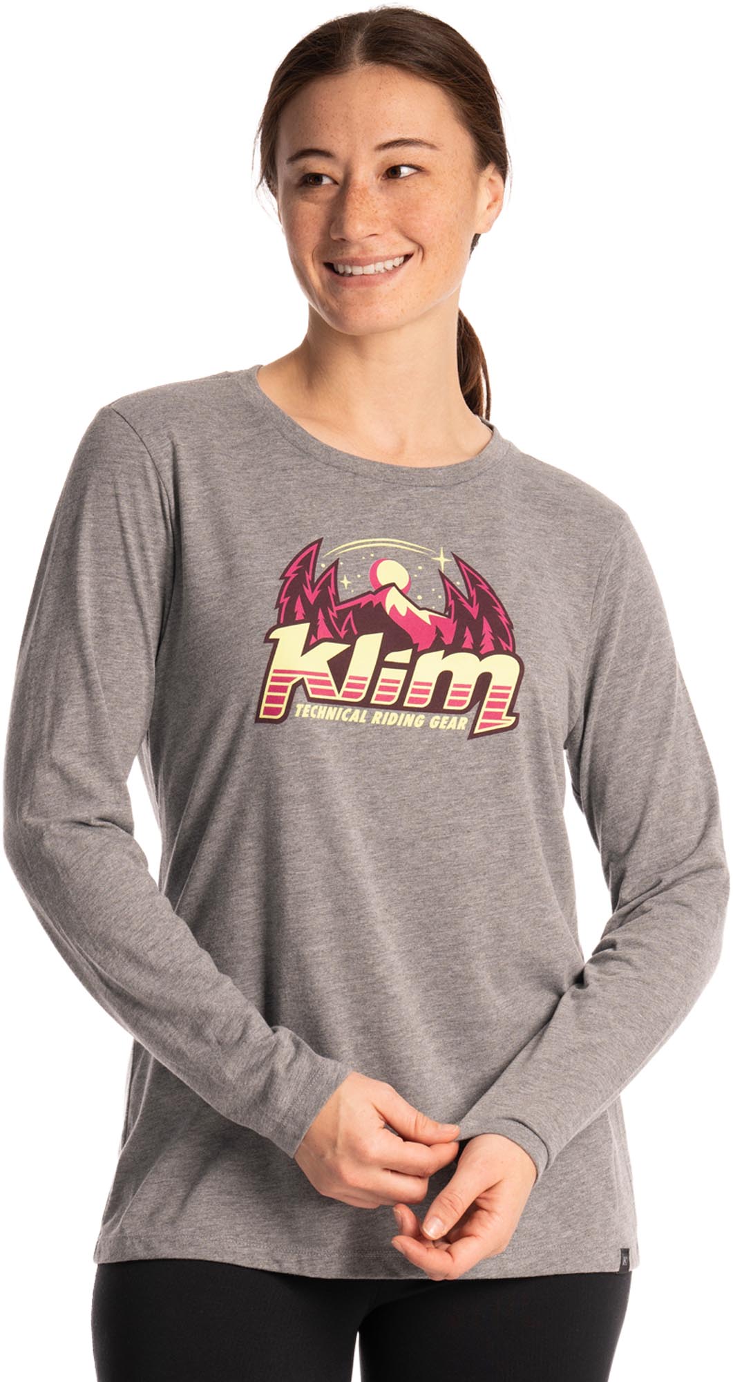 Klim Estelle Tri-Blend Damen Langarmshirt grau L Abbildung 1