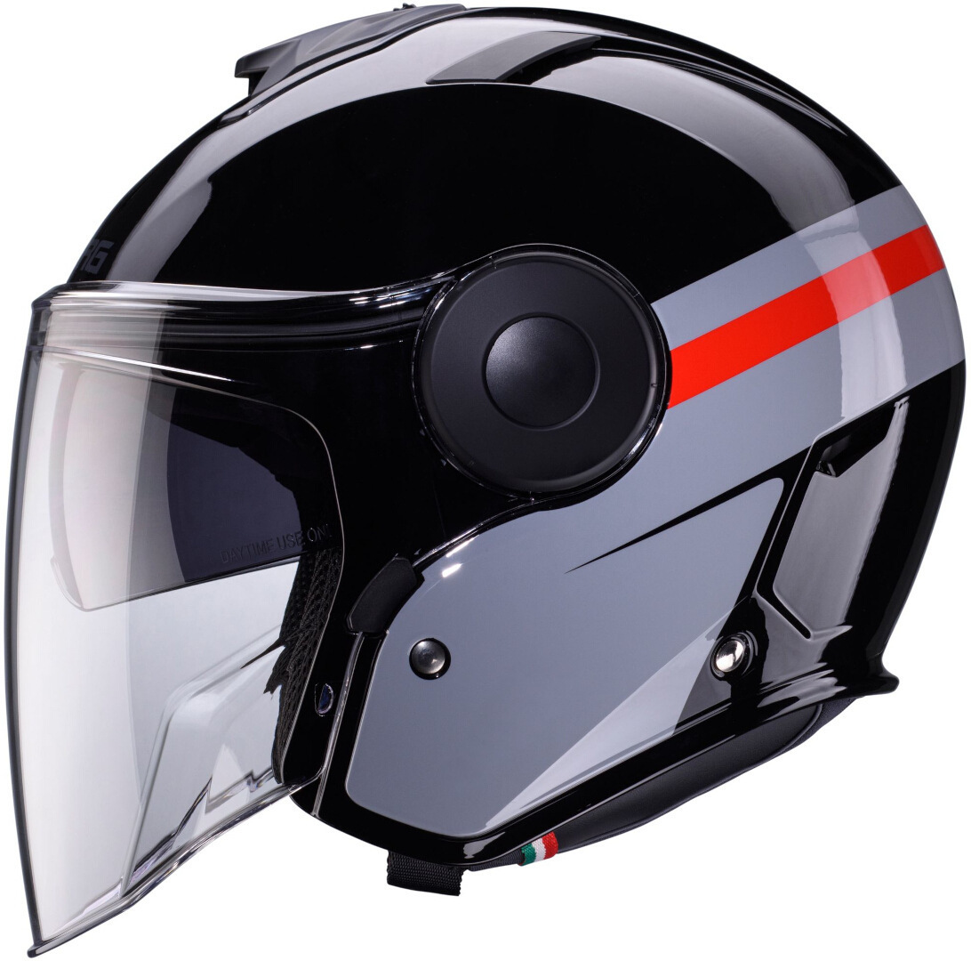 Caberg Soho Zephir Jethelm schwarz/grau/rot L (59/60) Abbildung 2