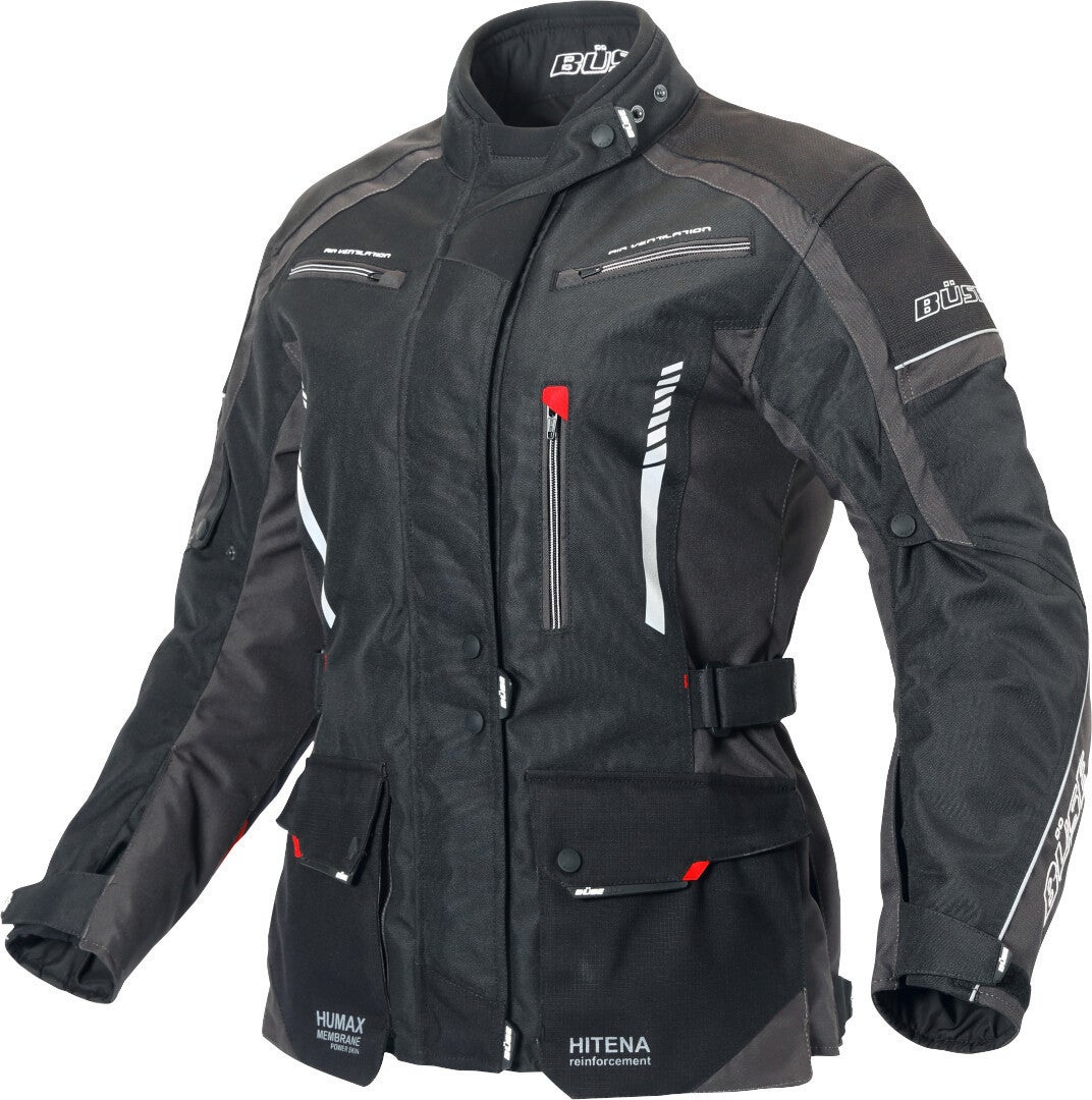 Büse Torino II Ladies Motorcycle Textile Jacket black/anthracite 42 Figure 1