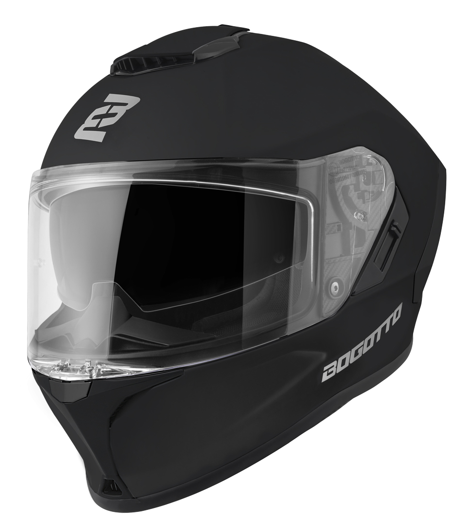 Bogotto Phantom Fiberglass Hjälm Black Matt XXXL Figur 2