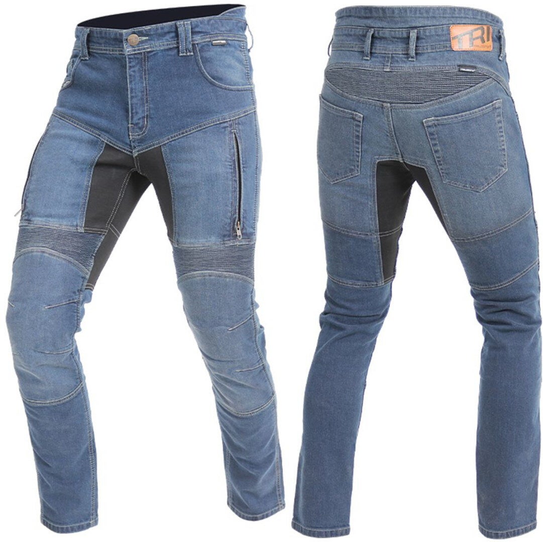 Trilobite Parado Blue Skinny Vaqueros de moto 42/32 Figura 1